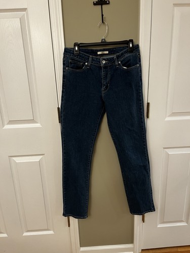 Women's Levis 712 Slim Size 29 29 x 31 Dark Wash Blue | eBay