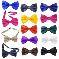 Tuxedo Classic Bowtie Adjustable Bow Tie Necktie FashionSolid