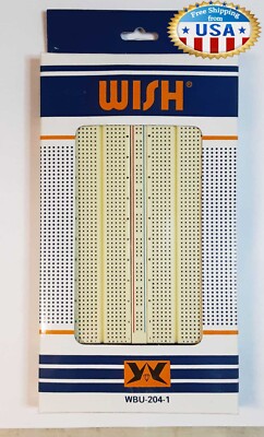 WBU-204-1  SOLDERLESS PROTOTYPING R&D DEVELOPER BREADBOARD, 1560 TIEPOINTS - NEW