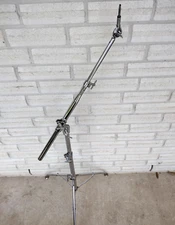 Vintage 1976 LUDWIG Cymbal Stand w Boom/Swivel Feet, Rare '70s USA Drum Hardware