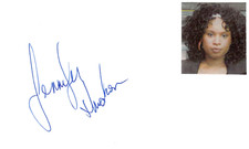Jennifer Hudson Signed Auto 3x5 Index Card Dreamgirls