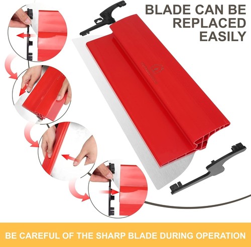 Skimming Blade, Drywall Smooth Finish Tool for Drywall/Plaster/Wallboard 10IN/25 - Picture 6 of 6