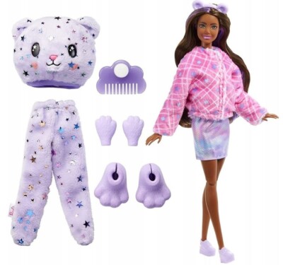 BARBIE CUTIE REVEAL DOLL IN BEAR DRESSING HJL57 Mattel | eBay