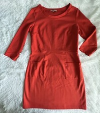 Gap Dress Women’s Medium Orange Jersey Knit Long Sleeve Stretch