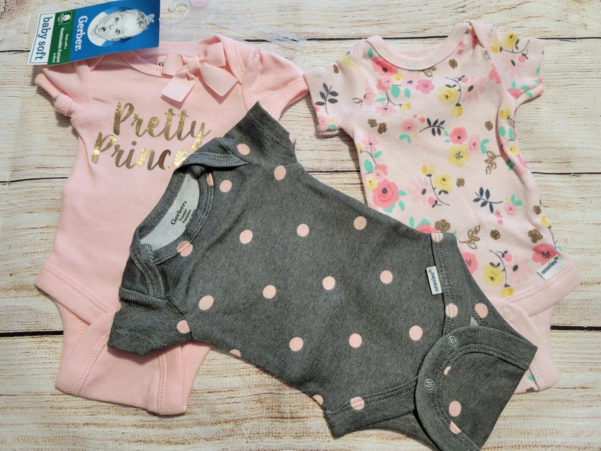 Gerber pink onesies 2025