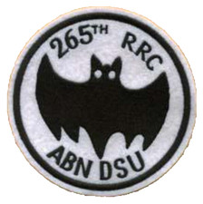 US Army 265th RRC Airborne DSU Uniform patch