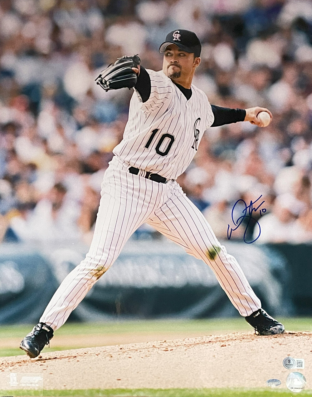 Mike Hampton Autographed Signed Colorado Rockies Pf 16X20 Photo Beckett 