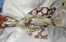 FISH GIFT BAG Handmade sewing christmas stocking Fun Fisherman rhinestone eyes c