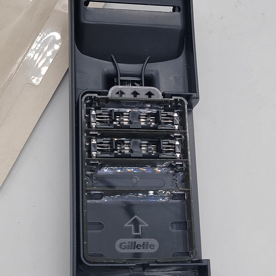 Gillette Sensor Razor (1986) 2 Cartridges HANDLE MADE IN USA New Old ...