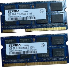 RAM Elpida 4GB (2x2GB) 2Rx8 PC3-8500S-7-10-F1 