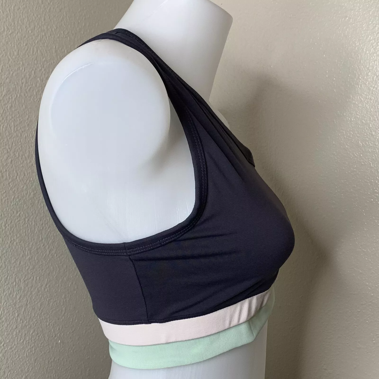 fabletics strappy one shoulder tank-bra