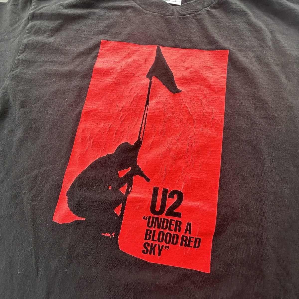 Vintage U2 Shirt Mens Large Under A Blood Red Sky Tour Punk