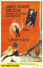 Vertigo (1958) Movie Poster 11x17 Thriller