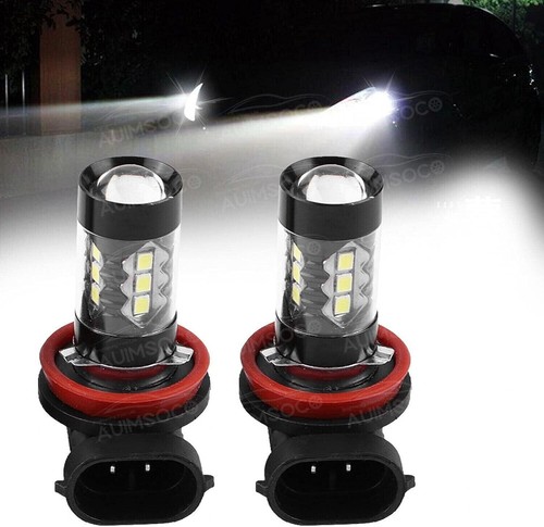 2X H8 H11 LED Fog Light Bulb Fog Light Bulb 6000K White High Power 100W Lamps - Picture 2 of 24