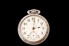 Antique 1914 Elgin Pocket Watch 15 Jewels In Ornate Tornado I.W.C. Co. Case