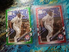2021 Topps Sherten Apostel RC /199&/499 Green &Red Foil Mint