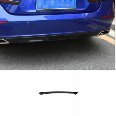 Bright Black 2018-2022 For Honda Accord 10th 1X Rear Bumper Protector Strip Trim