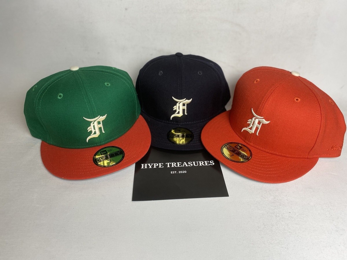 New Era 59Fifty FEAR OF GOD Essentials Fitted Hats Orange