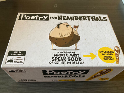 Poetry For Neanderthals Party Family Word Game by Exploding Kittens - Complete