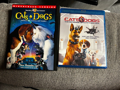Cats & Dogs DVD and cats and dogs: the revenge of kitty galore blu