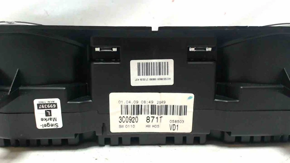 Instrumententafel Tacho 3C0920871T VW PASSAT VARIANT (3C5) 2.0 TDI - Bild 3 von 4