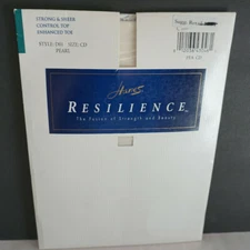 Pantyhose Hanes Resilience Control Top Enhanced Toe Size CD Pearl