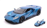 Welly 1/24 Ford Gt 2017 Blau Modellbau Statisches Modell Diecast