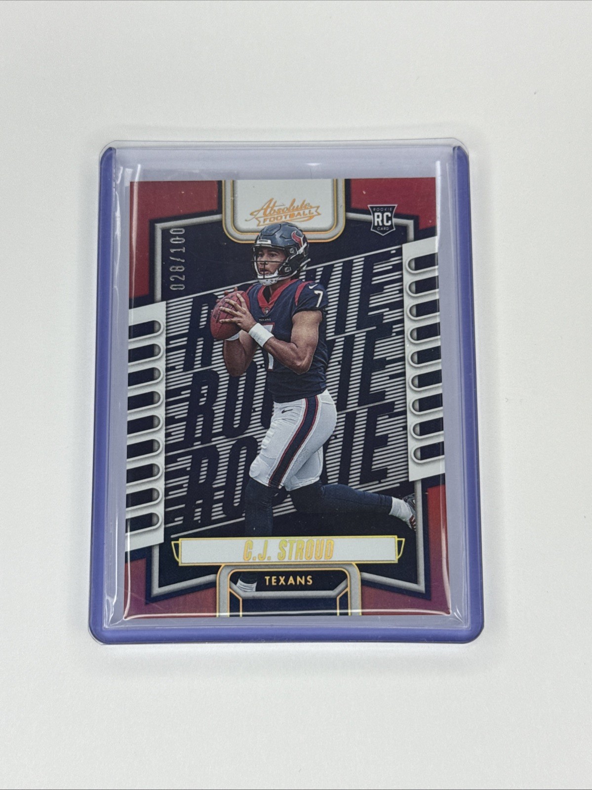 2023 Panini Absolute CJ Stroud Red Rookie /100 #102