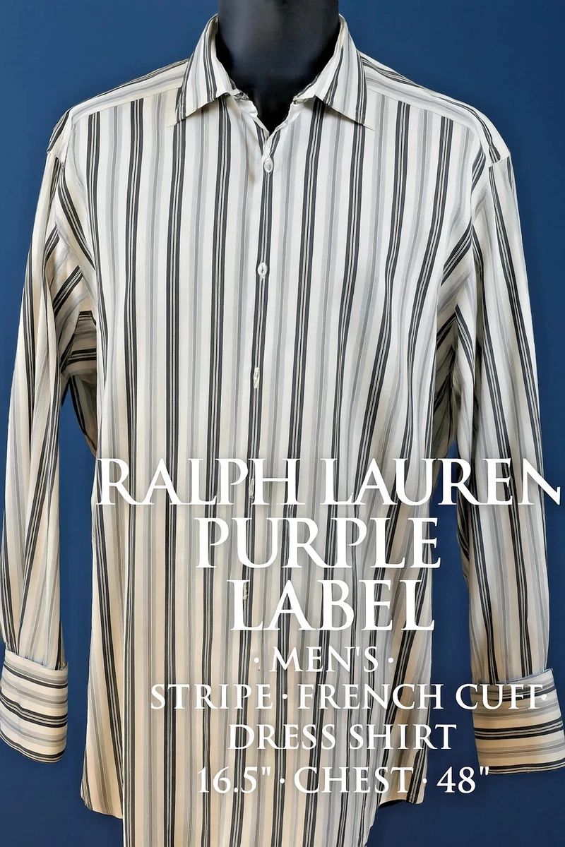 Ralph Lauren Purple Label Multicolor Striped Dress Shirts for Men