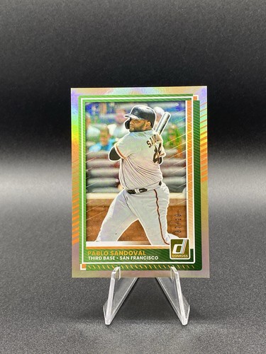 2025 Donruss Holo Prizm Parallel SP/10 Pablo Sandoval #95 SF Giants