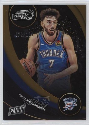 2024-25 Panini Player of the Day Orange /199 Chet Holmgren #34 k0q