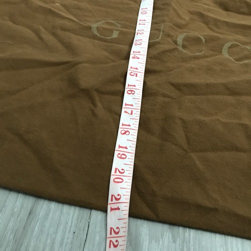 GUCCI Bolsa para el Polvo Marrón Cuadrada Dtarwstring Cierre Logo - Imagen 7 de 9