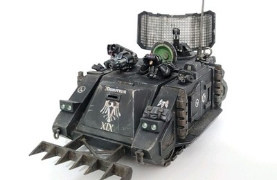 Pro Painted 40k Oldhammer 30k Raven Guard Command Rhino