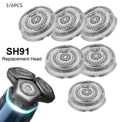 3/6 Stück Ersatzrasierköpfe SH91 für Philips Norelco Serie 9000   Neu
