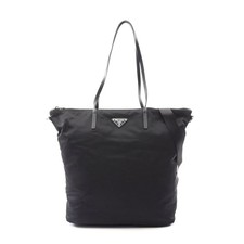 Prada Nylon Saffiano Leather Tote Bag