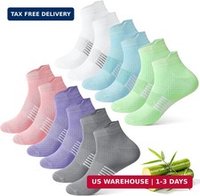 6 Pairs Thin Breathable Bamboo Ankle Socks for Women  Cooling Moisture Wicking