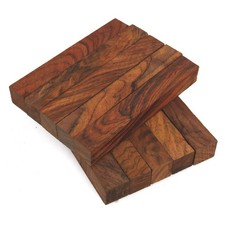 Premium Cocobolo Wood Pen Blank, 3/4" x 3/4" x 5" Pack of 10, Legacy Woodturning