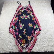 Tommy Bahama Summer Floral Scarf Coverup Dress Small/Medium Adjustable Strap