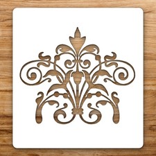 Floral Ornate Large Reusable Wall Stencil For Painting DIY Home Decor Template