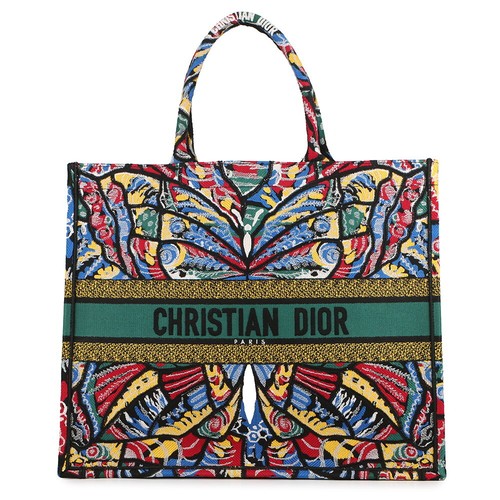 Dior Tote Bag Book Tote Large Butterfly Canvas M1286ZTZF Christian Dior