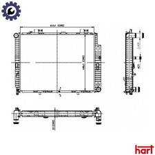 RADIATOR ENGINE COOLING 612 567 FOR MERCEDES-BENZ E-CLASS/Platform/Chassis 2.7L
