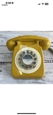 Wild & Wolf 746 Retro 60’s Telephone Mustard Yellow