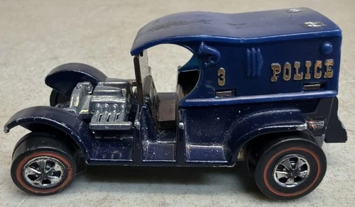 Mattel 1969 Hot Wheels Blue Paddy Wagon Redline USA Base