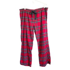Vineyard Vines men's flannel pajama lounge pants red plaid holiday Size Large