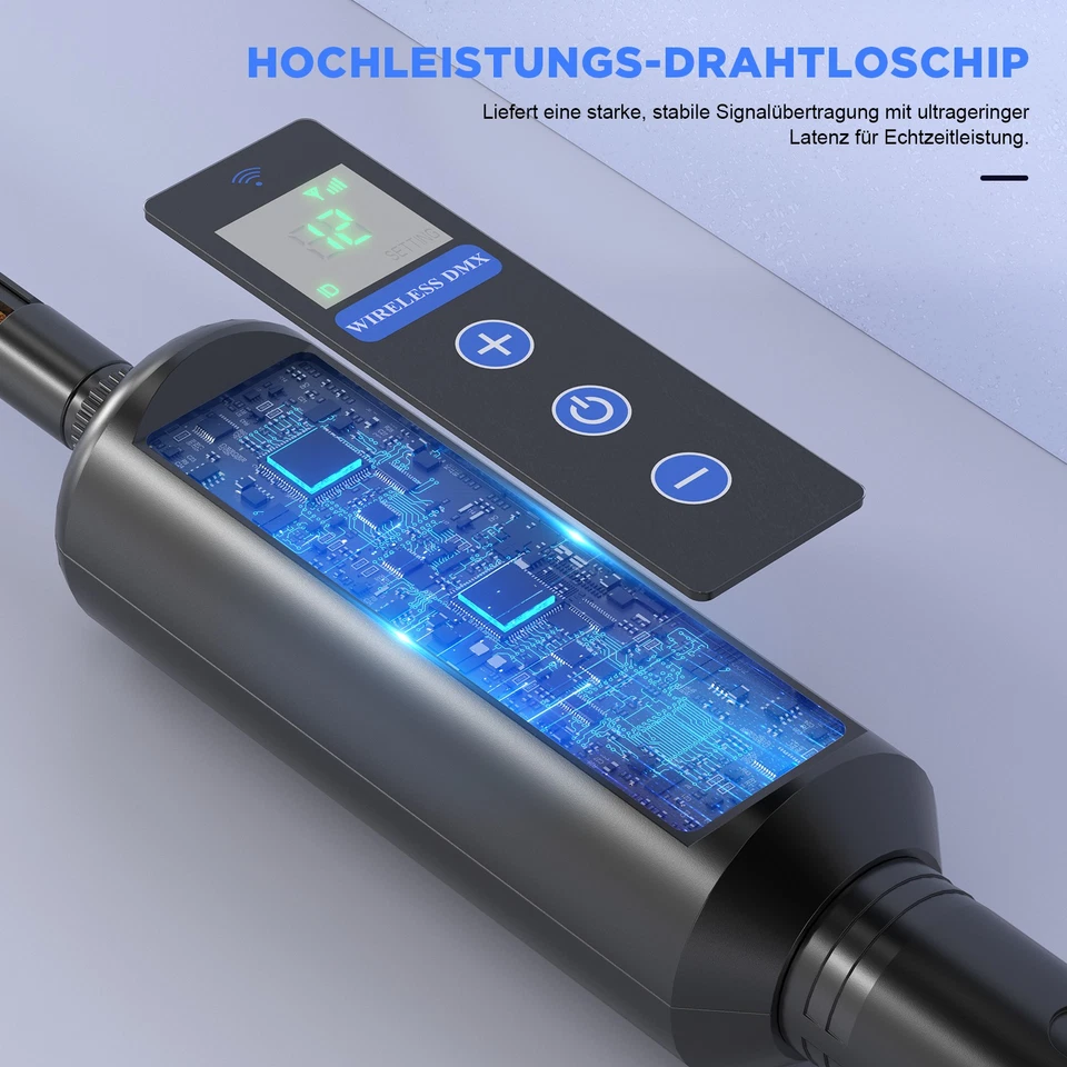 Wireless DMX512 Transmitter & Akku Empfänger für DJ Show Moving Head Bühnenlicht - Bild 4 von 4