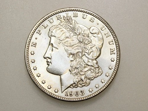 1903-P $1 MORGAN SILVER ONE DOLLAR CH/GEM BU