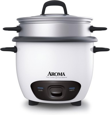 Aroma Housewares 14-Cup (Cooked) (7-Cup UNCOOKED) Pot Style Rice Cooker White 
