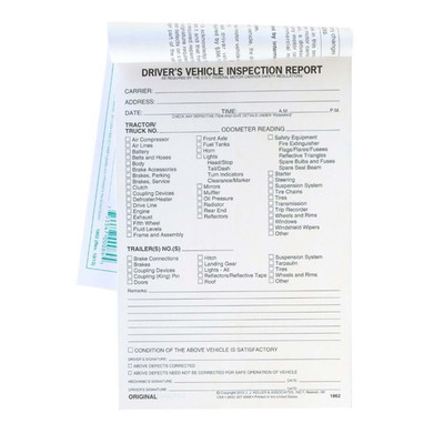 J. J. Keller & Associates, Inc. Detailed Drivers Vehicle Inspection Report