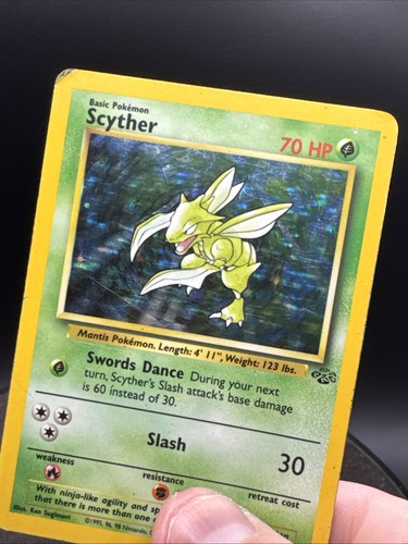 Pokémon Jungle Scyther 10/64 Holo Rare 2000s WOTC Base Set Vintage - Picture 23 of 24