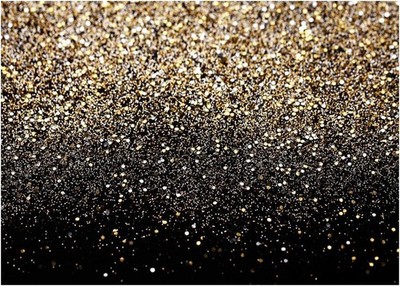 Golden Photography Backdrop Black Gold Glitter Wedding Party Decor Studio Prop
